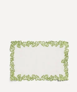Daylesford Tableware^Embroidered Geranium Placemat