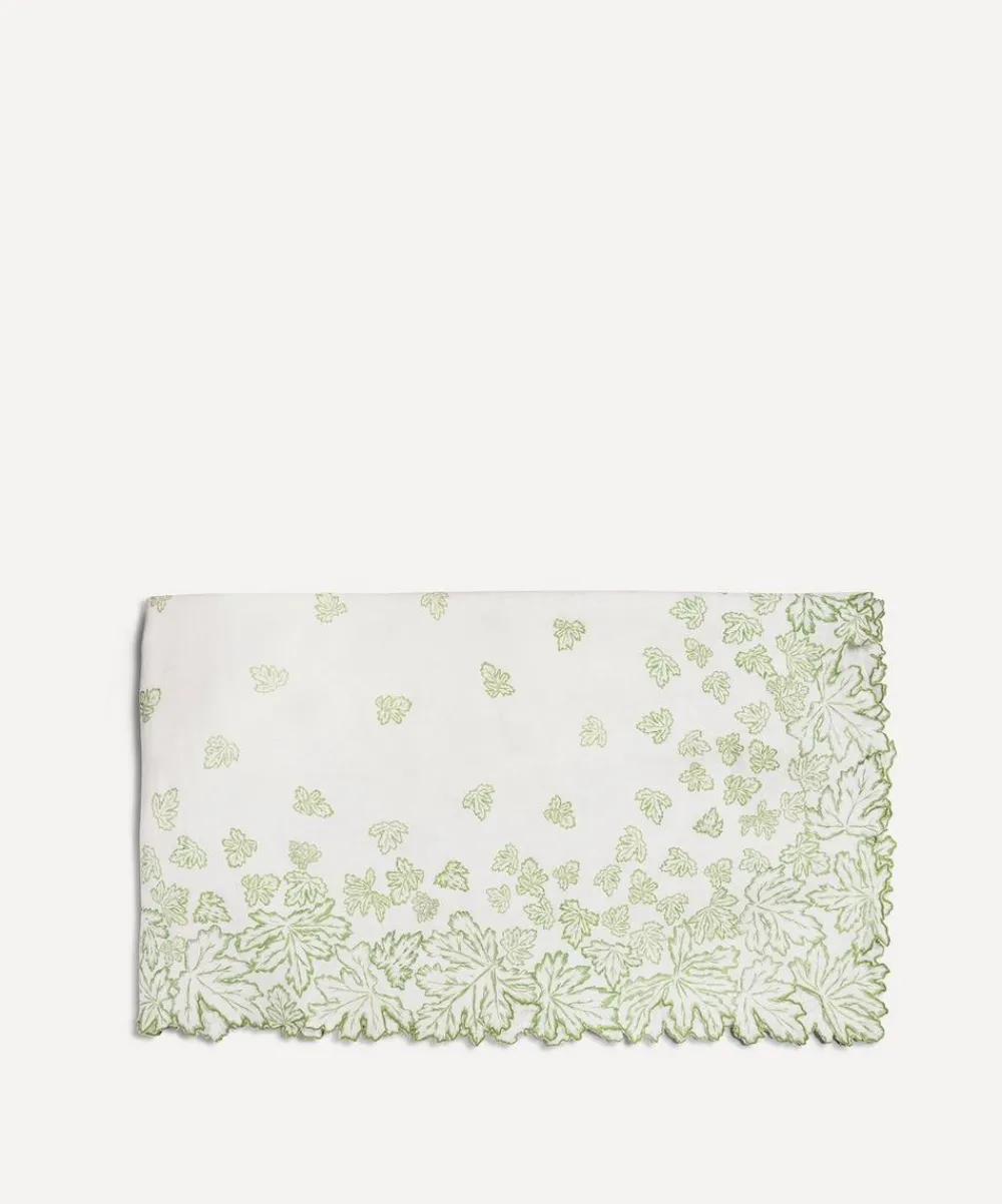 Daylesford Tableware^Embroidered Geranium 280x160cm Tablecloth