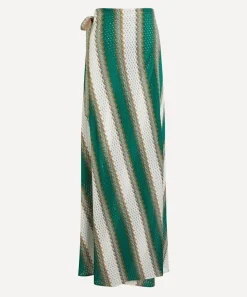 La DoubleJ Skirts^Emerald and White Sarong Skirt