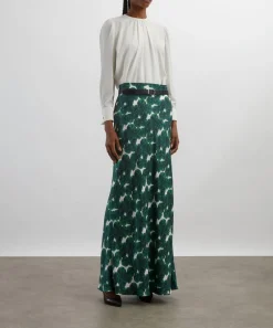 Max Mara Skirts^Emerald Recital Silk Maxi Skirt