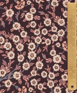 Liberty Interiors Furnishing Fabrics^Empress Vine Cotton in Brinjal