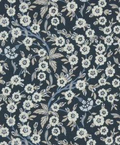 Liberty Interiors Furnishing Fabrics^Empress Vine Cotton in Ink