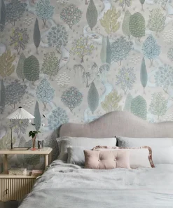 Liberty Interiors Wallpaper|Wallpaper^Enchanted Wood in Pewter