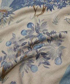 Liberty Interiors Furnishing Fabrics|Furnishing Fabrics^Enchanted Wood Wycombe Linen in Lapis
