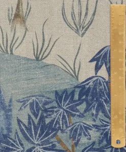 Liberty Interiors Furnishing Fabrics|Furnishing Fabrics^Enchanted Wood Wycombe Linen in Lapis