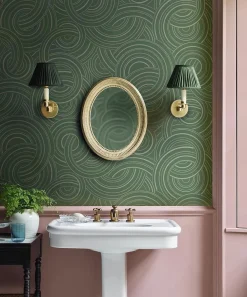 Liberty Interiors Wallpaper^Endless Knots in Artichoke