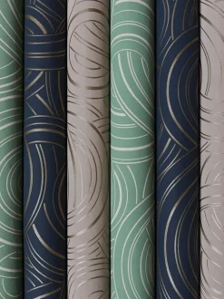 Liberty Interiors Wallpaper^Endless Knots in Heron