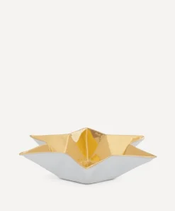 Astier de Villatte Tableware^Etoile Golden Soup Plate