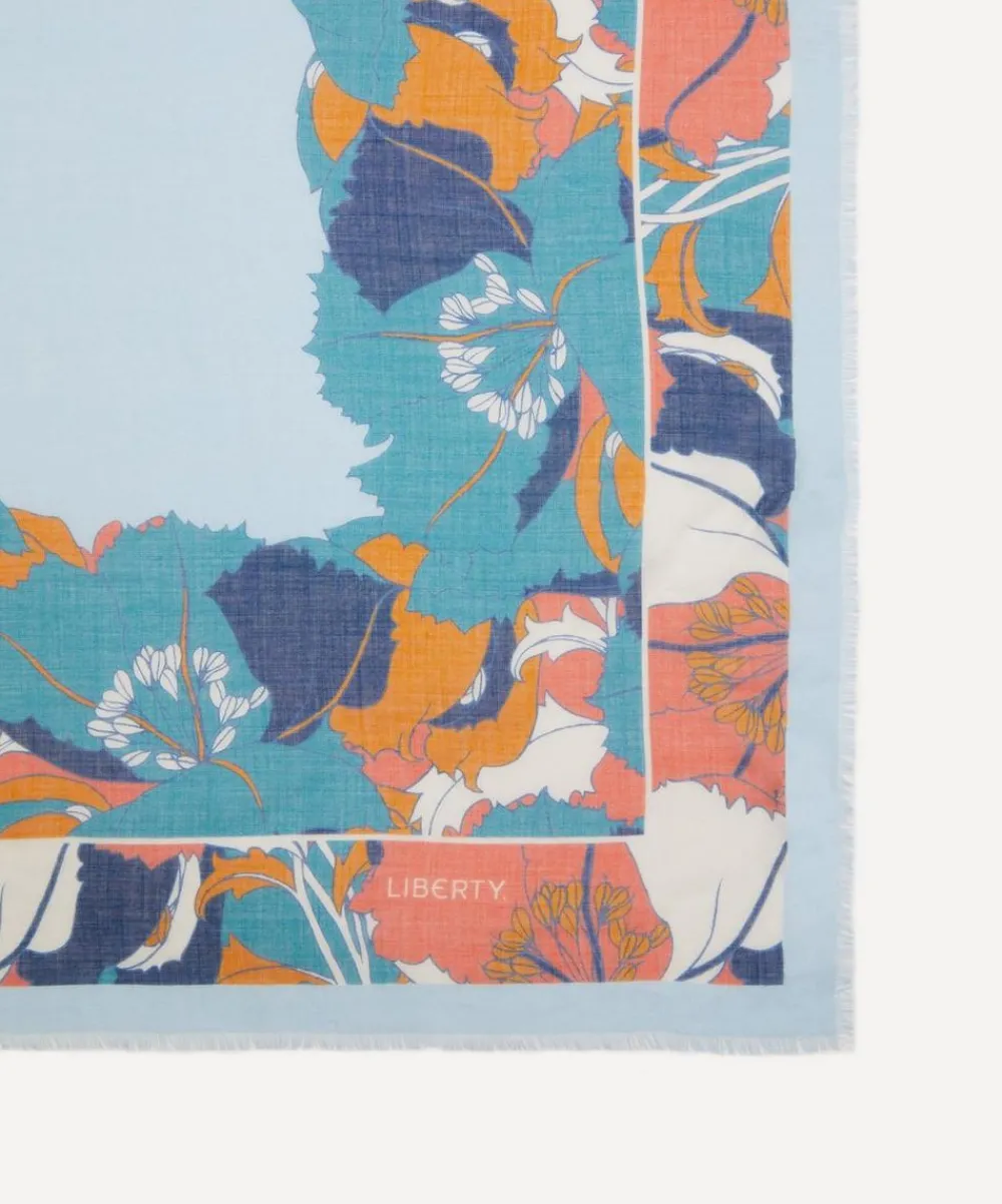 Liberty Scarves^Eustacia 140x140 Cashmere-Silk Scarf