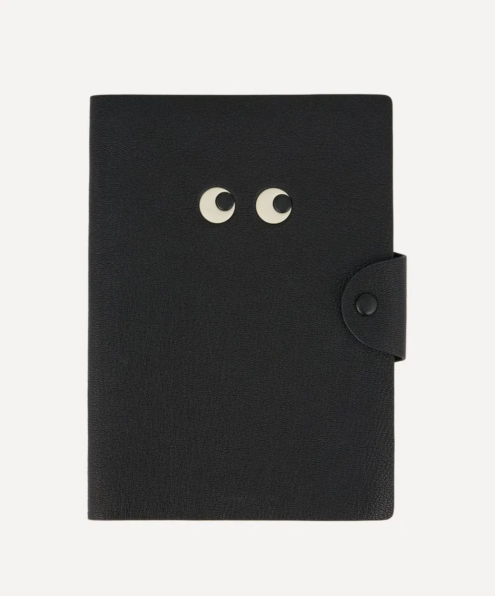Anya Hindmarch Stationery And Games^Eyes A5 Leather Journal