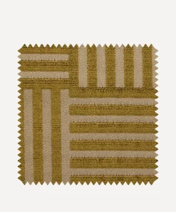 Liberty Interiors Furnishing Fabrics^Fabric Swatch - Archive Geo Marsden Velvet in Kelp
