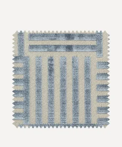 Liberty Interiors Furnishing Fabrics^Fabric Swatch - Archive Geo Marsden Velvet in Flax Flower