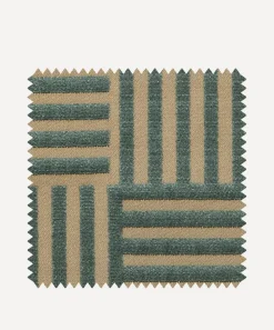 Liberty Interiors Furnishing Fabrics^Fabric Swatch - Archive Geo Marsden Velvet in Salvia