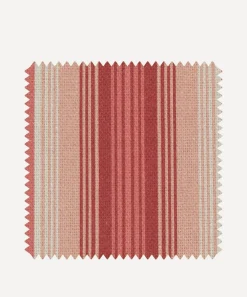 Liberty Interiors Furnishing Fabrics^Fabric Swatch - Art Stripe Linen in Lacquer