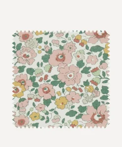 Liberty Interiors Furnishing Fabrics^Fabric Swatch - Betsy Flora Cotton in Slipper