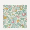 Liberty Interiors Furnishing Fabrics^Fabric Swatch - Betsy Flora Cotton in Robins Egg