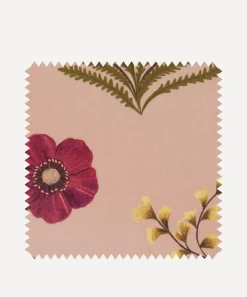 Liberty Interiors Furnishing Fabrics^Fabric Swatch - Botanical Flora Wellington Velvet in Lacquer