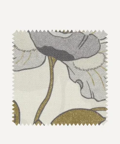 Liberty Interiors Furnishing Fabrics^Fabric Swatch - Butterfield Guro Linen in Pewter