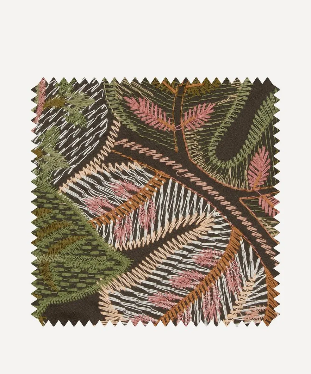 Liberty Interiors Furnishing Fabrics^Fabric Swatch - Cypress Stitch in Dragonfly