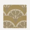 Liberty Interiors Furnishing Fabrics^Fabric Swatch - Deco Scallop Multi Jacquard in Lichen