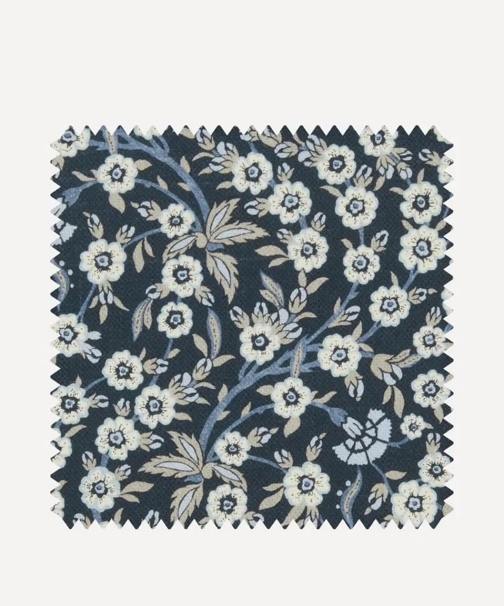 Liberty Interiors Furnishing Fabrics^Fabric Swatch - Empress Vine Cotton in Ink