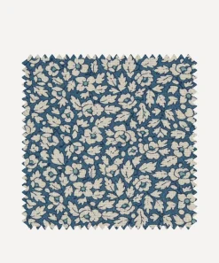 Liberty Interiors Furnishing Fabrics^Fabric Swatch - Feather Petals Linen in Lapis