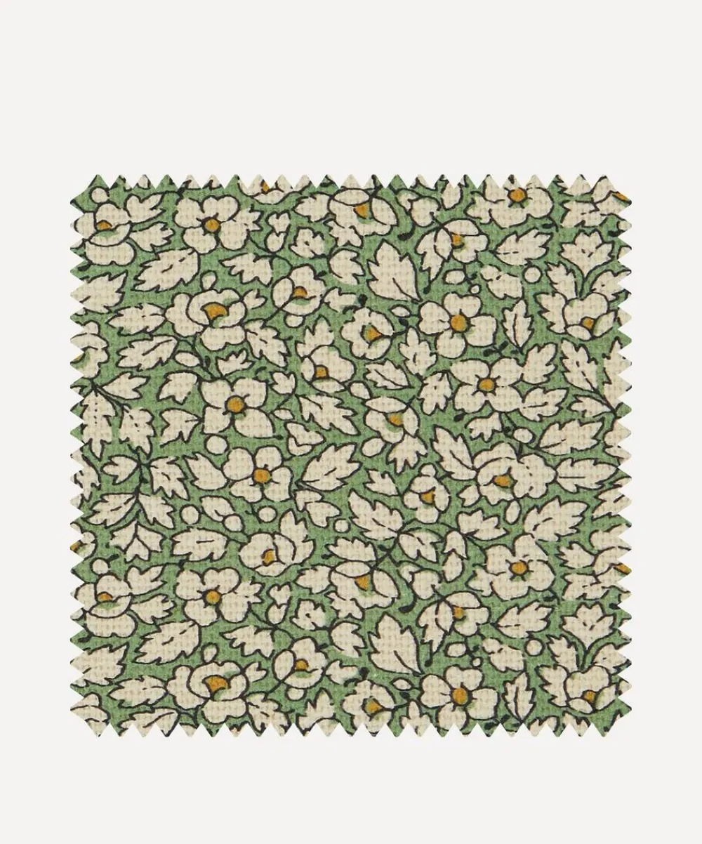 Liberty Interiors Furnishing Fabrics^Fabric Swatch - Feather Petals Linen in Artichoke