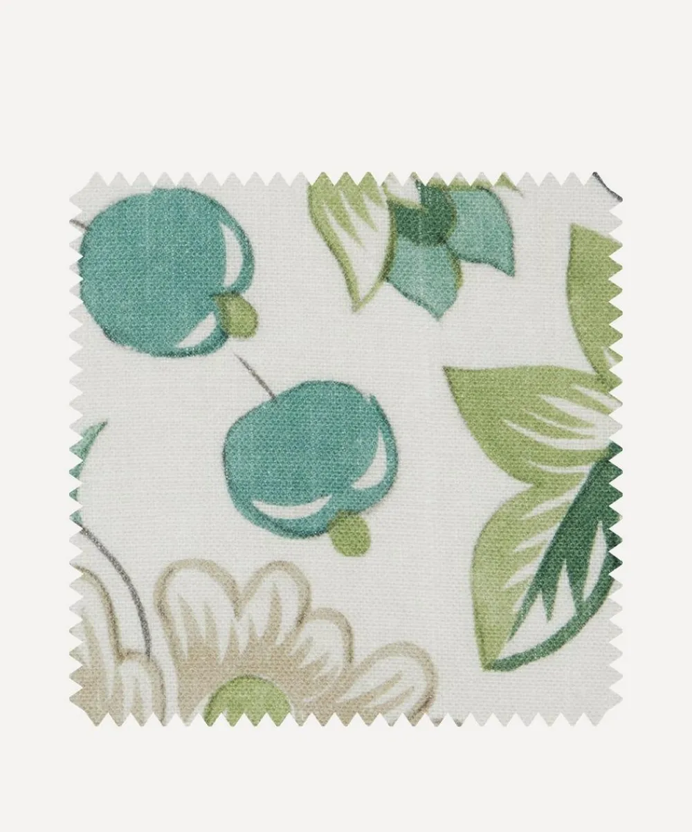 Liberty Fabrics Furnishing Fabrics^Fabric Swatch – Feather Trail in Jade