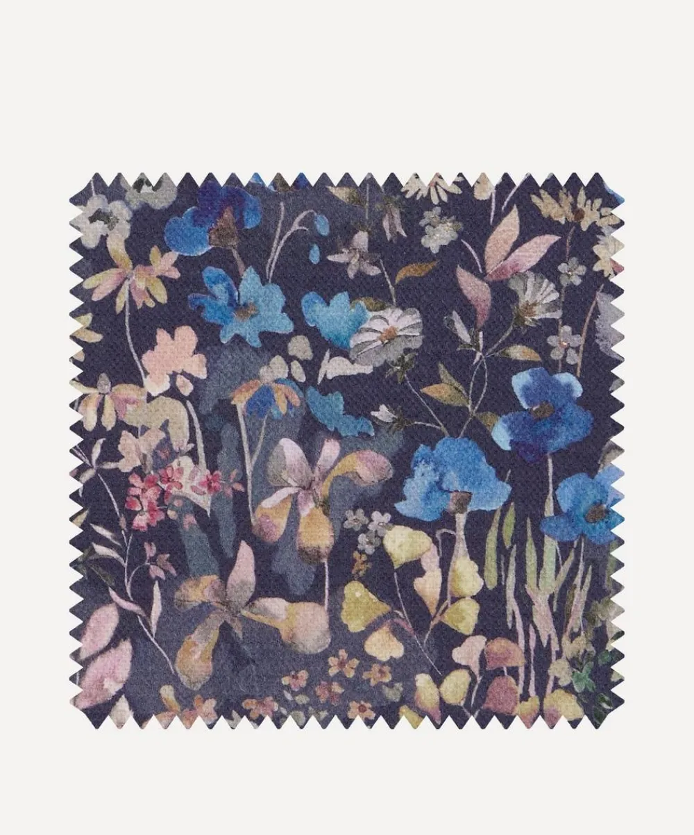 Liberty Interiors Furnishing Fabrics^Fabric Swatch - Felda Wild Cotton in Dragonfly