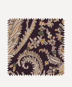 Liberty Interiors Furnishing Fabrics^Fabric Swatch - Felix Raison Cotton Velvet in Dragonfly