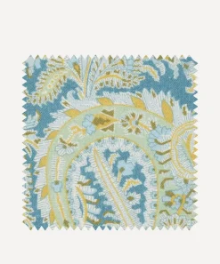 Liberty Interiors Furnishing Fabrics^Fabric Swatch - Felix Raison Chiltern Linen in Lichen Sage
