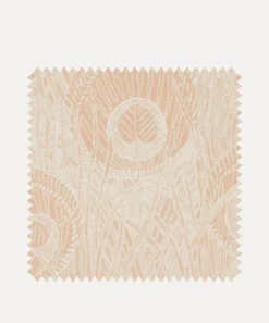 Liberty Interiors Furnishing Fabrics^Fabric Swatch - Hebe Marlowe Linen in Pewter Plaster Pink