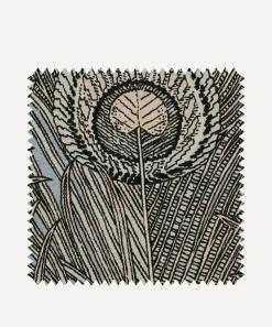 Liberty Interiors Furnishing Fabrics^Fabric Swatch - Hera Feather Ladbroke Linen in Pewter