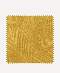 Liberty Interiors Furnishing Fabrics^Fabric Swatch - Hera Plume Dyed Jacquard in Fennel