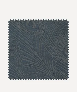 Liberty Interiors Furnishing Fabrics^Fabric Swatch - Hera Plume Dyed Jacquard in Pewter Blue