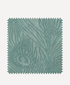 Liberty Interiors Furnishing Fabrics^Fabric Swatch - Hera Plume Dyed Jacquard in Salvia