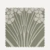 Liberty Interiors Furnishing Fabrics^Fabric Swatch - Ianthe Bloom Mono Chiltern Linen in Lichen