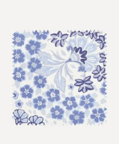 Liberty Interiors Furnishing Fabrics^Fabric Swatch - Marquess Garden Chesham Sateen in Lapis
