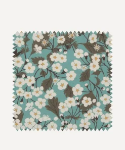 Liberty Interiors Furnishing Fabrics^Fabric Swatch - Mitsi Blossom Cotton in Robins Egg