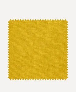Liberty Interiors Furnishing Fabrics^Fabric Swatch - Mustard Plain Emberton Linen