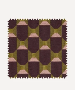 Liberty Interiors Furnishing Fabrics^Fabric Swatch - Obi Check in Brinjal