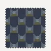 Liberty Interiors Furnishing Fabrics^Fabric Swatch - Obi Check in Smalt Blue