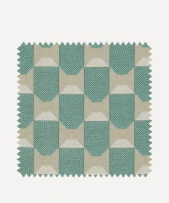 Liberty Interiors Furnishing Fabrics^Fabric Swatch - Obi Check in Salvia