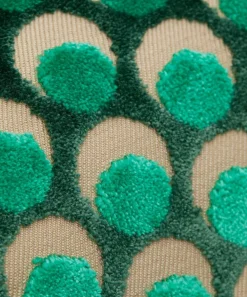 Liberty Interiors Furnishing Fabrics^Fabric Swatch - Ottoman Spot Cut Velvet in Jade