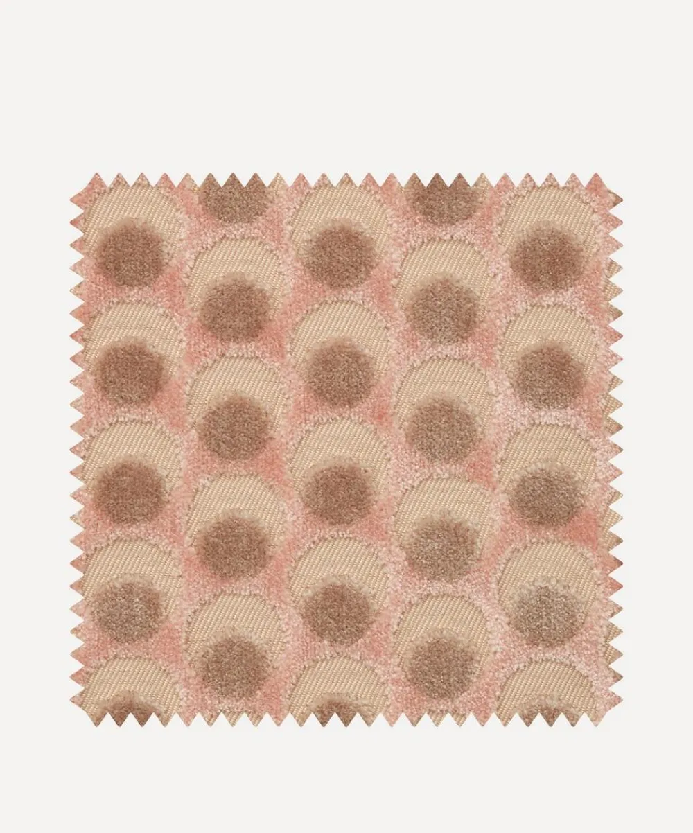 Liberty Interiors Furnishing Fabrics^Fabric Swatch - Ottoman Spot Cut Velvet in Ointment