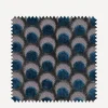 Liberty Interiors Furnishing Fabrics^Fabric Swatch - Ottoman Spot Cut Velvet in Lapis