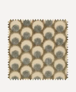 Liberty Interiors Furnishing Fabrics^Fabric Swatch - Ottoman Spot Cut Velvet in Pewter