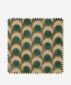 Liberty Interiors Furnishing Fabrics^Fabric Swatch - Ottoman Spot Cut Velvet in Lichen