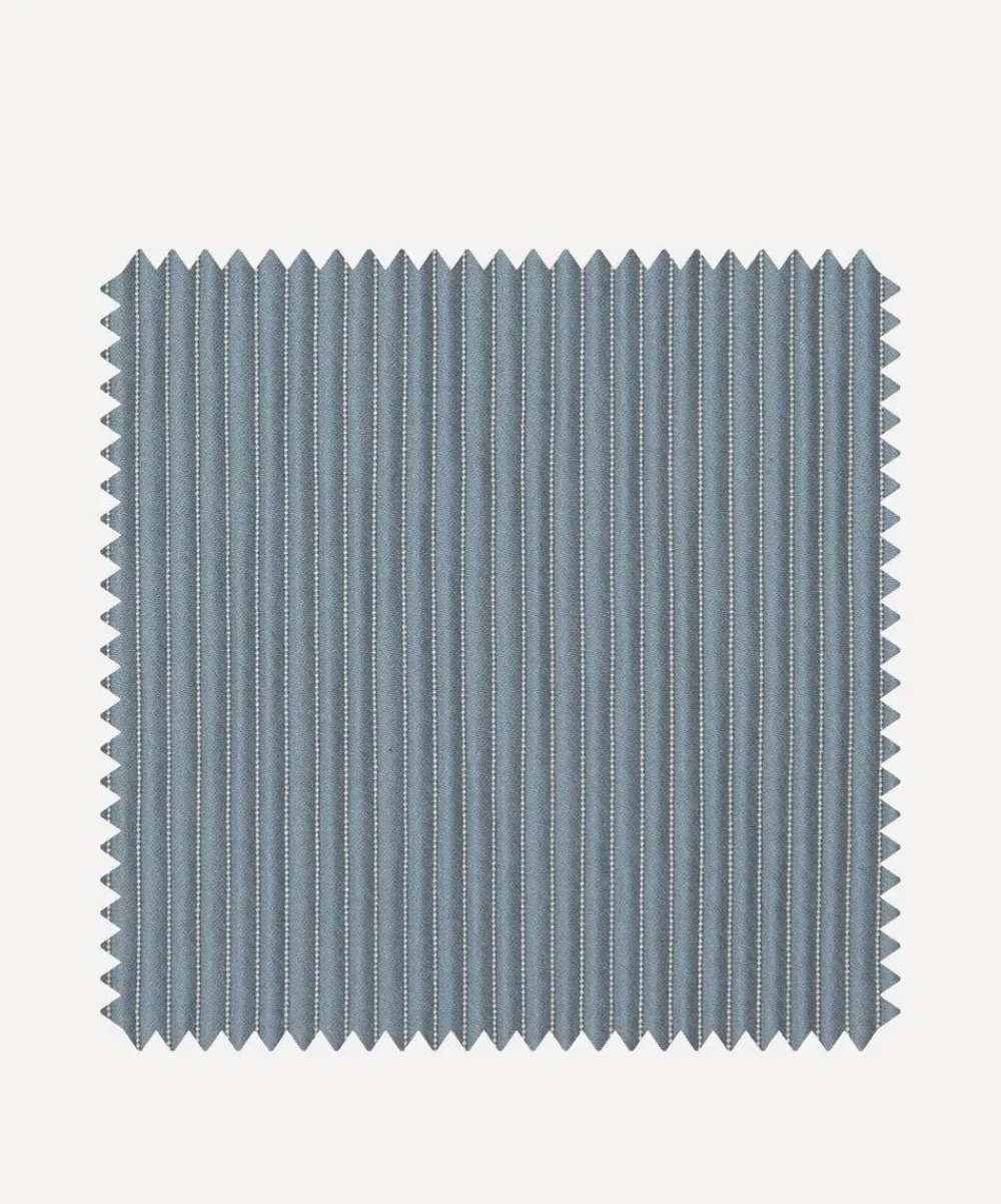 Liberty Interiors Furnishing Fabrics^Fabric Swatch - Ottoman Stripe in Flax Flower
