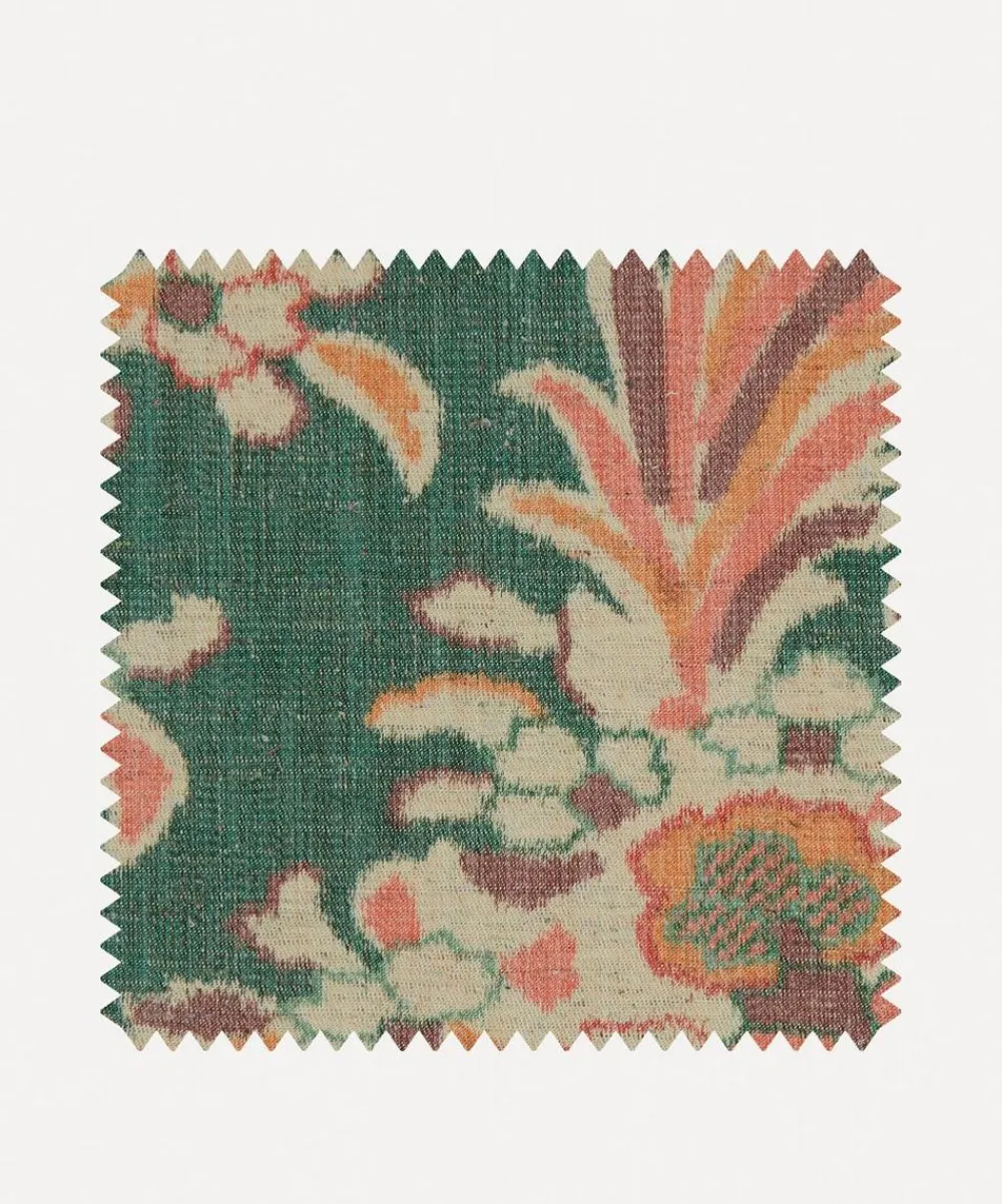 Liberty Interiors Furnishing Fabrics^Fabric Swatch - Paisley Willow in Jade